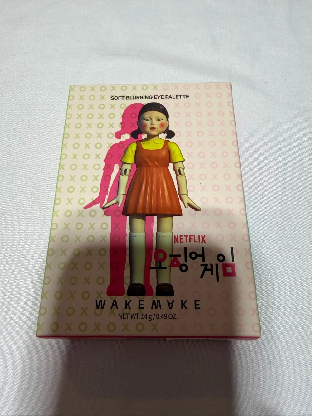 WAKEMAKE Soft Blurring Eye Palette 24 Bloody Game Blurring Squid Game New Sealed